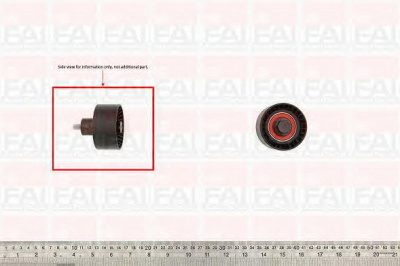 FAI AUTOPARTS t9350 -  Паразитный / Ведущий ролик, зубчатый ремень